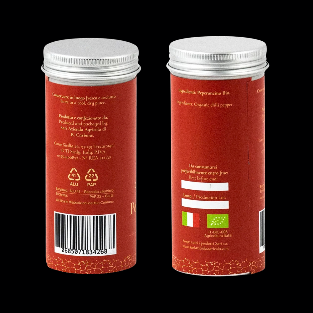 Peperoncino Bio aus Sizilien 50 gr