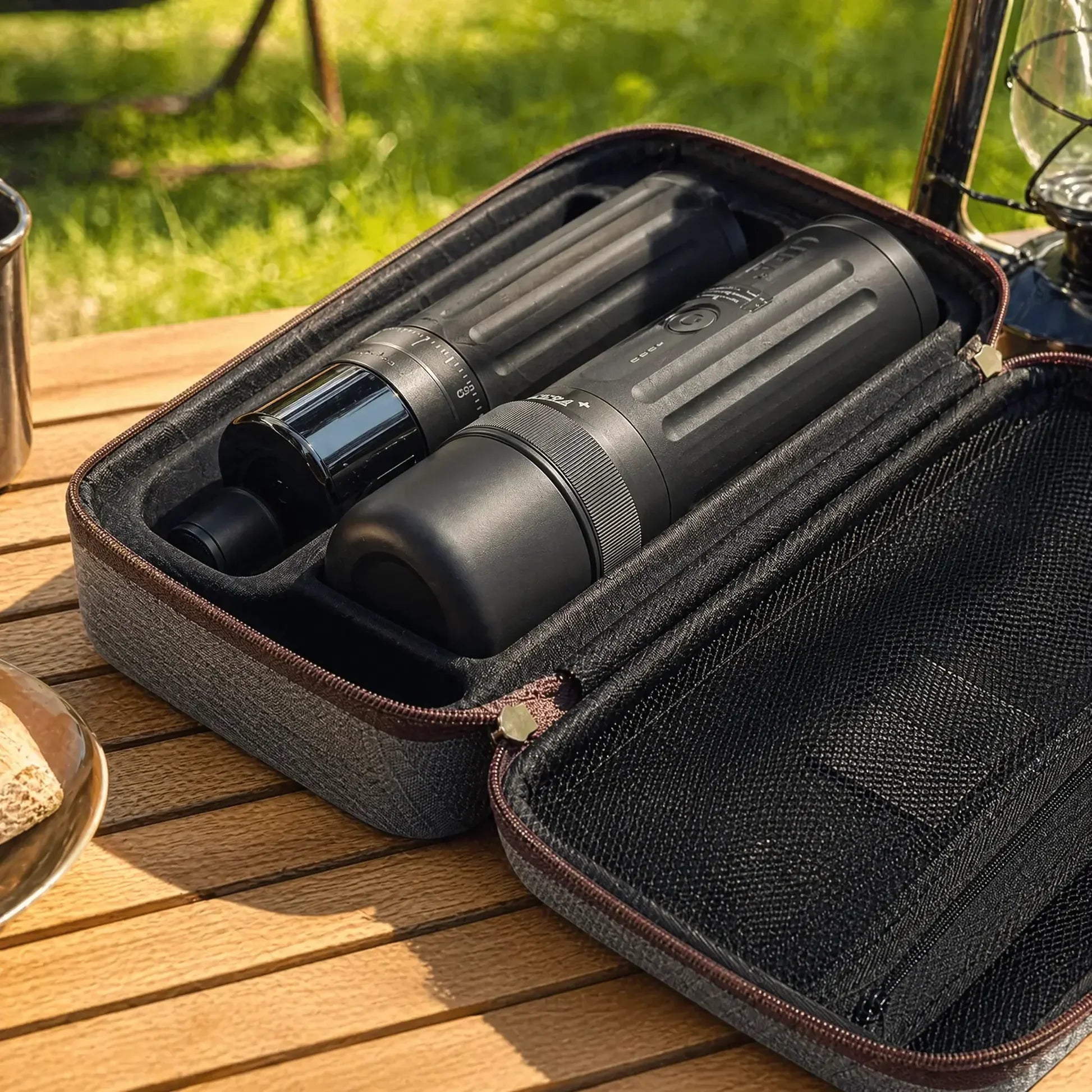 Cera+ CeraMax Travel Kit + CeraMite Kaffeemühle Bundle + Coffee Stand