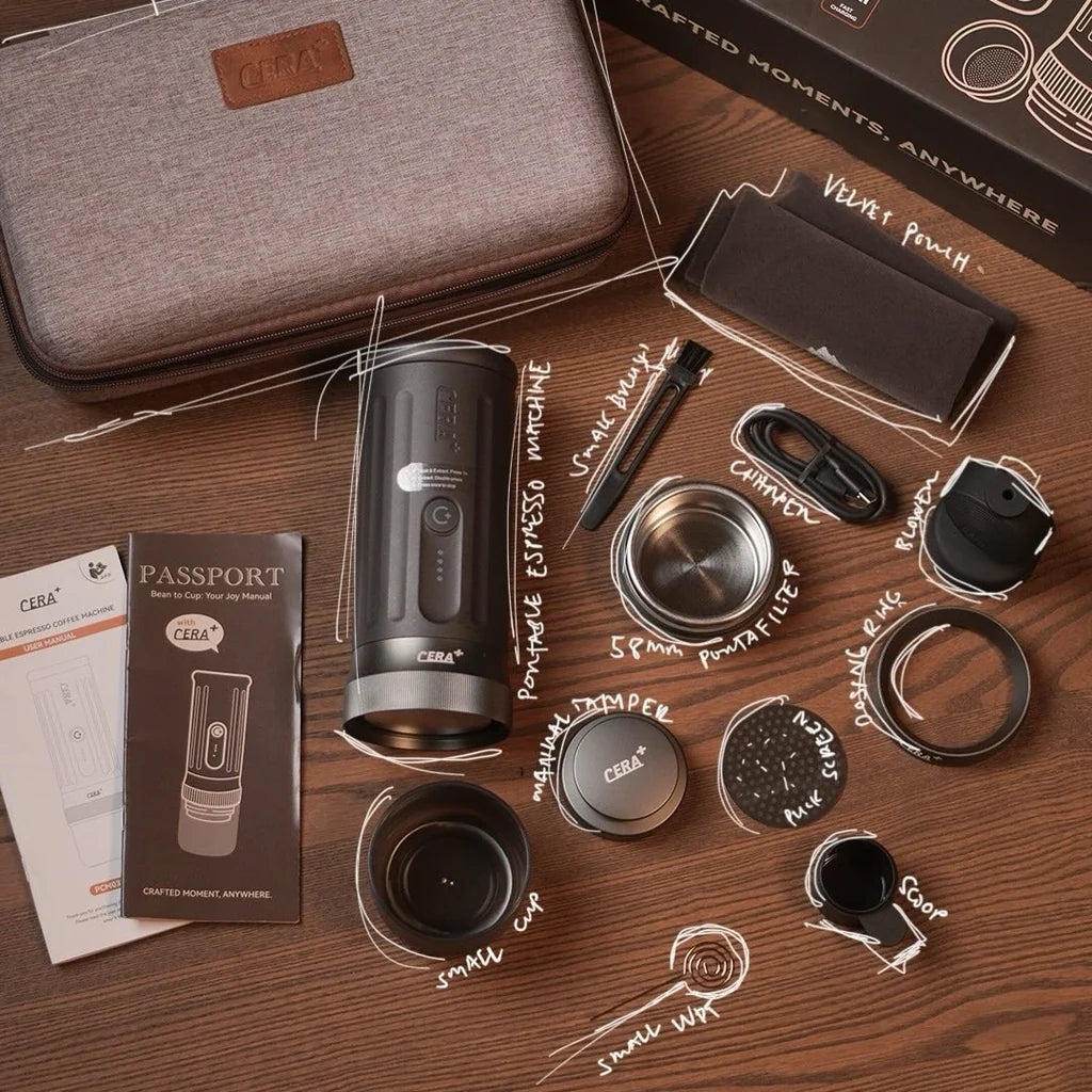 CeraMax Travel Kit bodenloser 58 mm Siebträger
