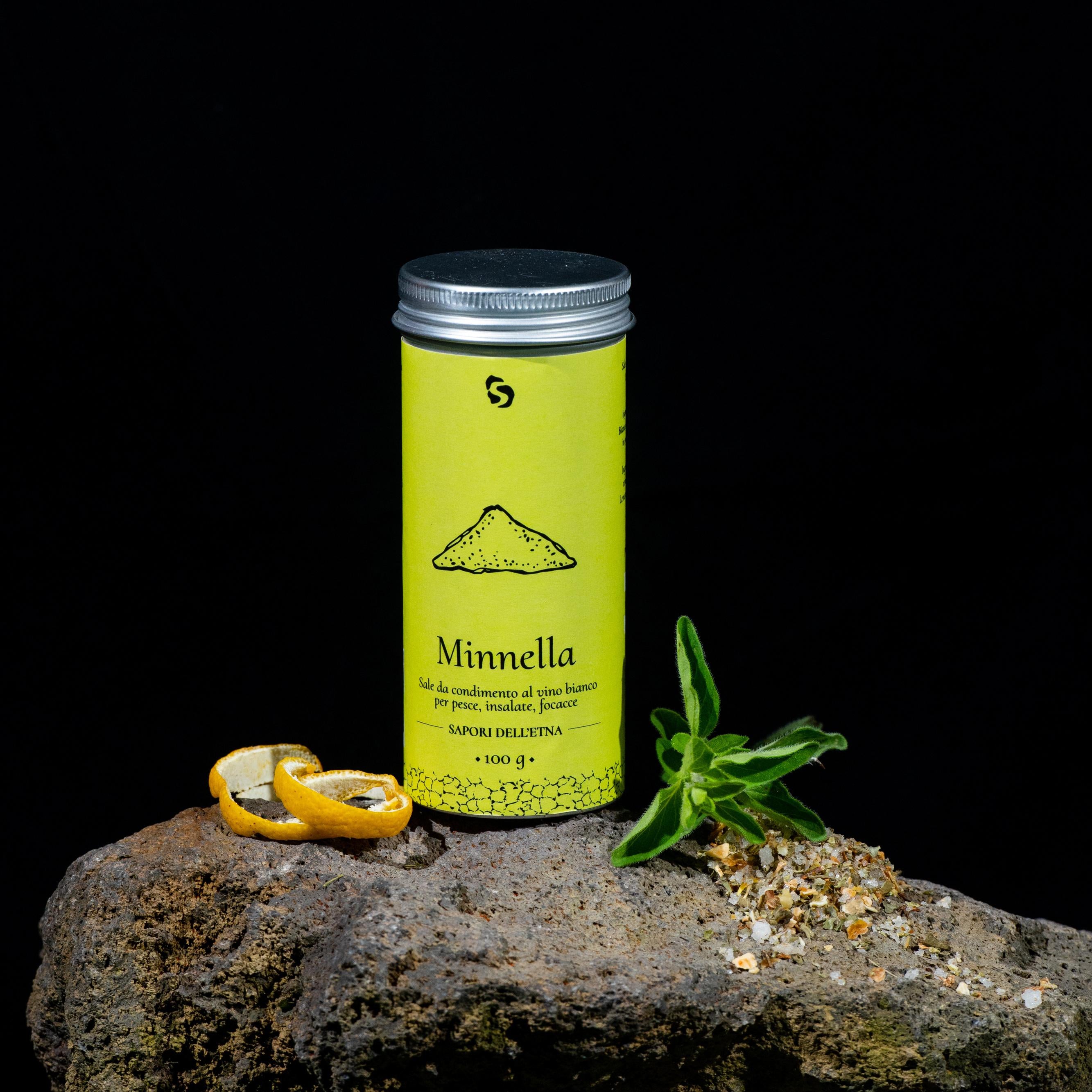 Minnella – Salz aromatisiert mit Weißwein, Zitrone und Gewürzen