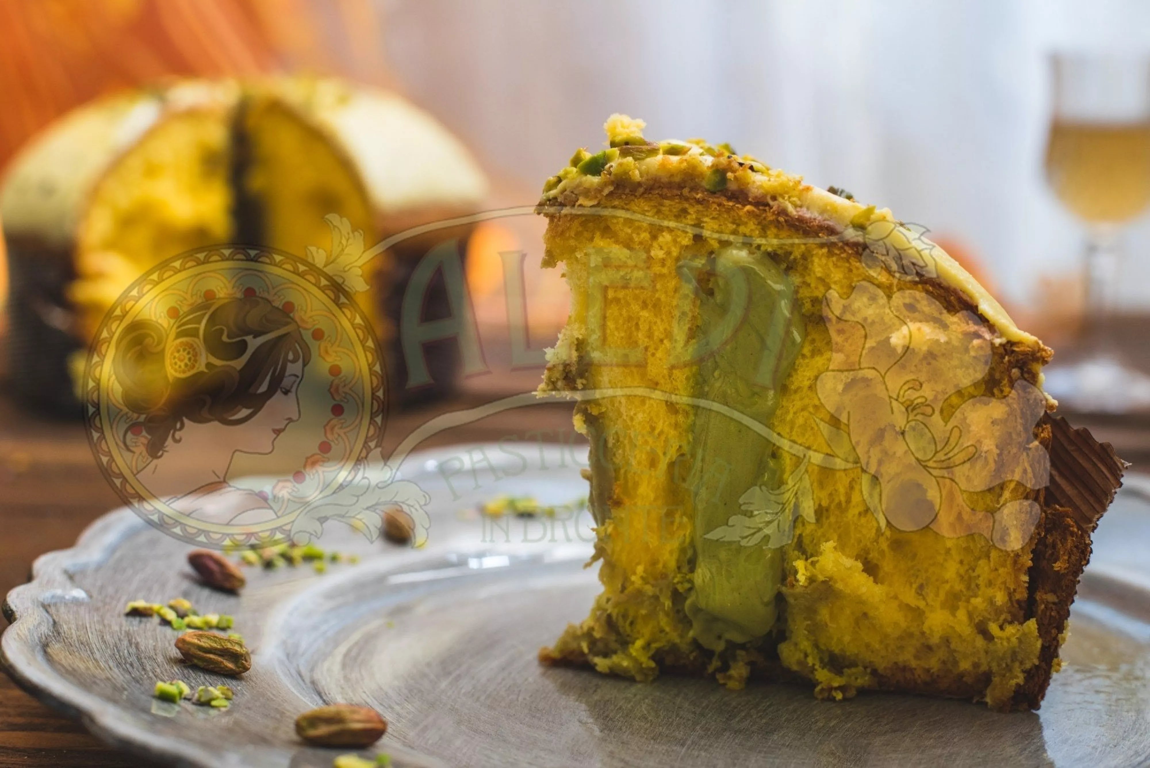 Panettone di Bronte 900g mit Pistaziencreme