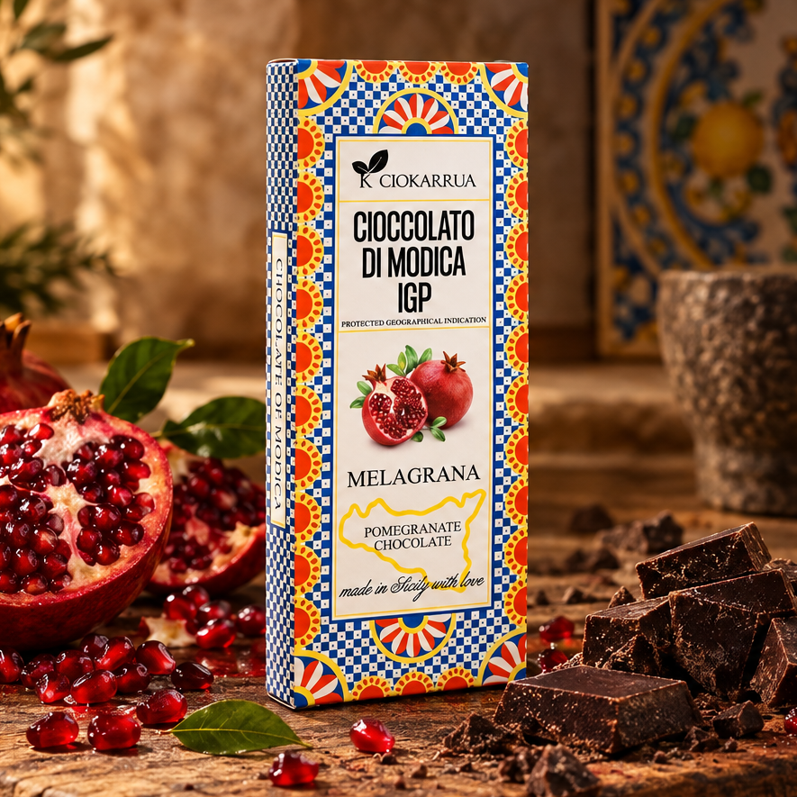 Cioccolato di Modica IGP Granatapfel