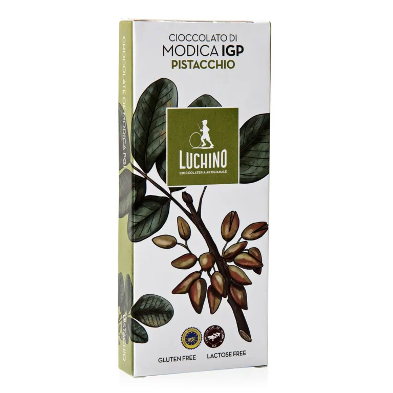 Luchino Tafel Modica-Schokolade mit Pistazien, Sizilien